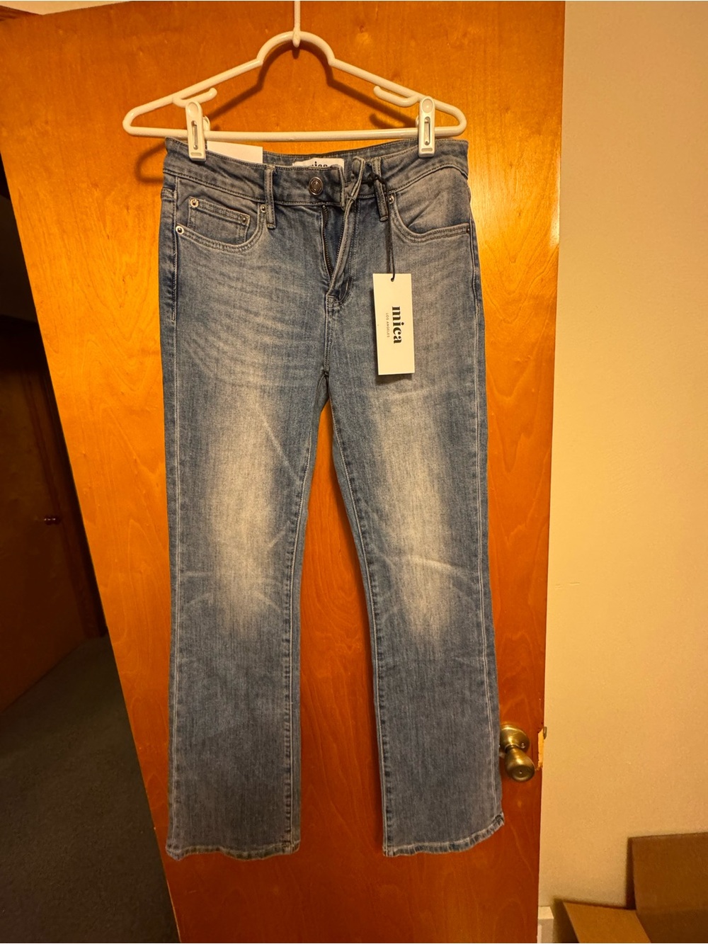 Mica Made to Move Mid Rise Stretch Slim Bootcut Jeans size 5/27
